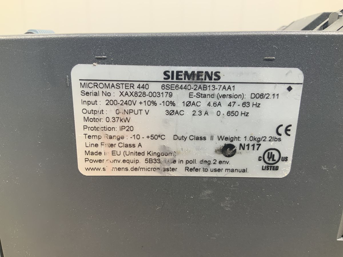 Micromaster 440 6SE440-2AB13-7AA1
